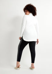 See Rose Go Gentle Woman Turtleneck - White