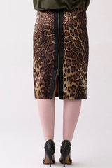 Shegul leopard skirt plus size